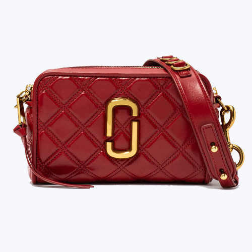 Сумка Marc Jacobs The Quilted Softshot 21 Berry