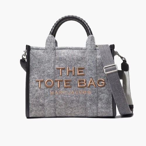 Сумка-тоут Marc Jacobs THE FELT FLANNEL MEDIUM TOTE BAG HEATHER GREY