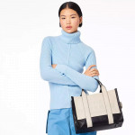 Сумка-тоут Marc Jacobs THE LEATHER COLORBLOCK MEDIUM TOTE BAG IVORY MULTI